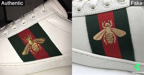 gucci bee shoes fake vs real|gucci shoes authenticity check.